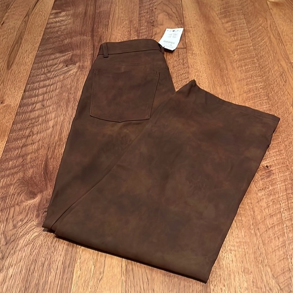 NWT Zara Woman’s Brown Wide Leg Jeans Size XS - Picture 1 of 7